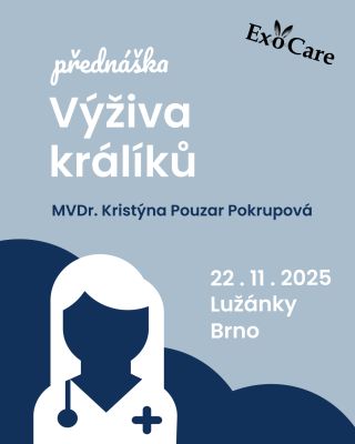 Máš králíčka 🐰 a nevíš si rady s výživou? Paní doktorka se nám bude celý den věnovat v Brně! 👩‍⚕️ Probereme ho od špiček...